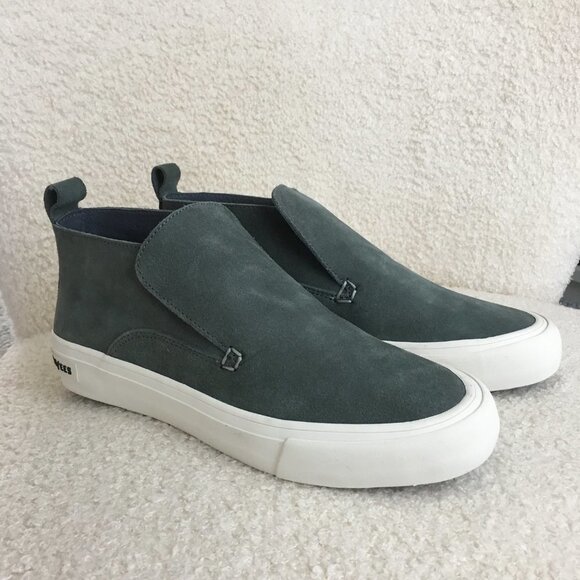 Men's SeaVees Huntington Middie Suede Slip On Casual High Top Sneakers sz 8 - Picture 6 of 11